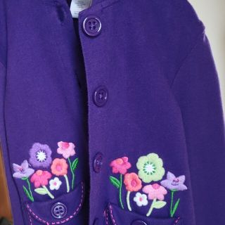 ジンボリー(GYMBOREE)のGYMBOREE 　刺繍カーディガン(カーディガン)