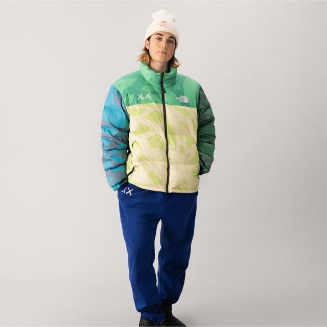 KAWS ✖️ THE NORTH FACE ヌプシ Mサイズ グリーン-