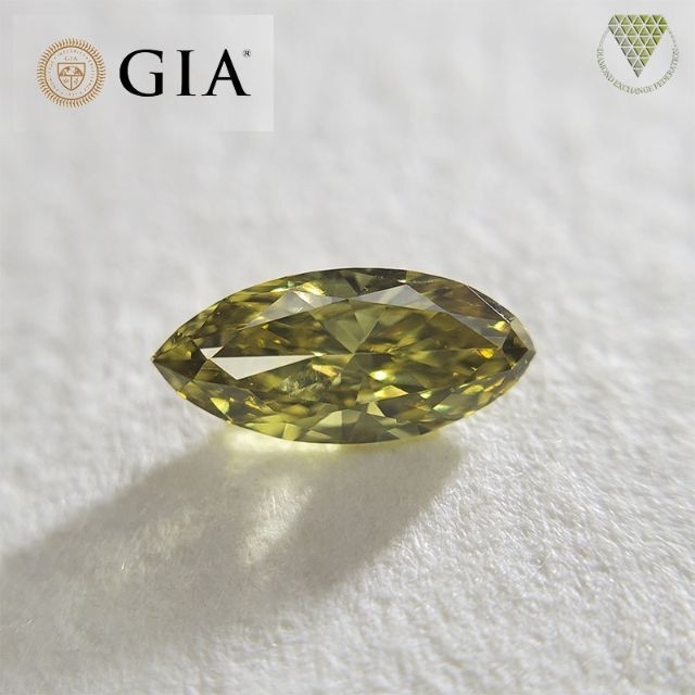 0.21 ct F.D.GRE.YELLOW GIA 天然 イエロー ダイヤ