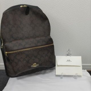 コーチ(COACH)のコーチ COACH リュック バック ブラウン×ブラック シグネチャー(リュック/バックパック)