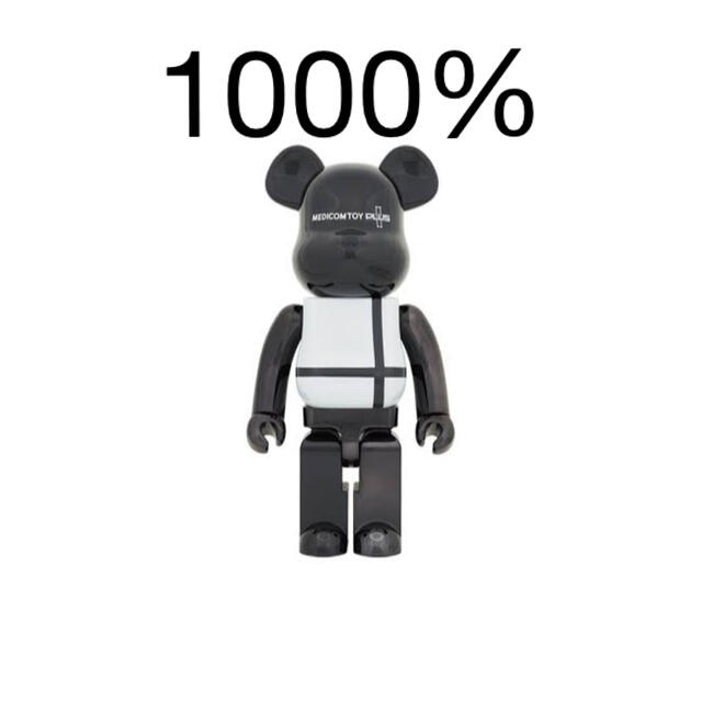 BE@RBRICK PLUS BLACK CHROME Ver. 1000％