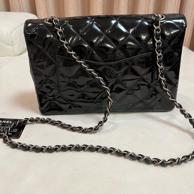 シャネル CHANEL エナメルマトラッセ ショルダーバッグ 斜め掛け