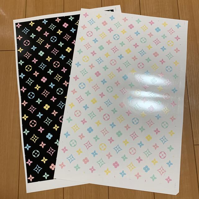 ポーセラーツ  転写紙　２色セット ハンドメイドの素材/材料(各種パーツ)の商品写真