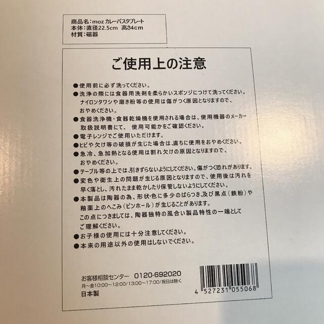 モズ　お皿　カレー　パスタ インテリア/住まい/日用品のキッチン/食器(食器)の商品写真