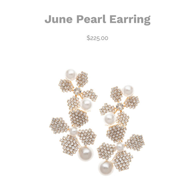 Vera Wang(ヴェラウォン)の専用　June Pearl Earring Gold Clipイヤリング レディースのアクセサリー(イヤリング)の商品写真