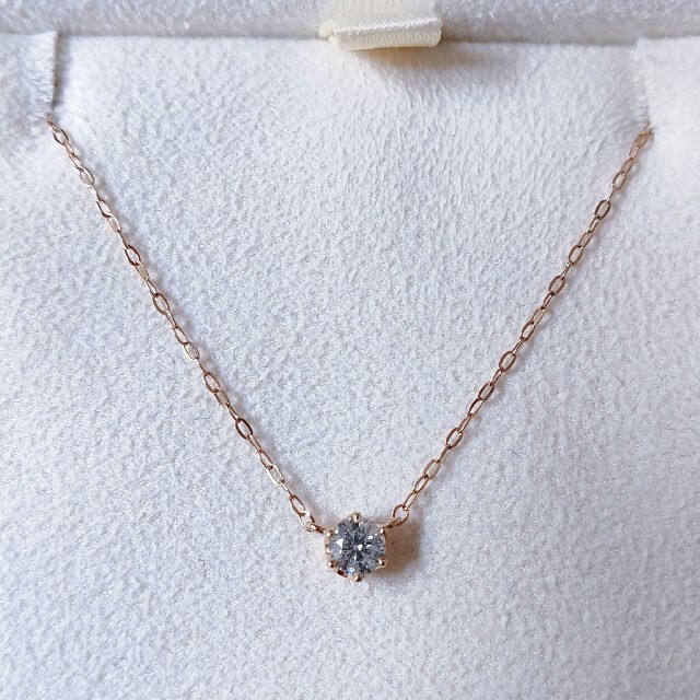 4℃ ダイヤモンド ネックレス K18PG 0.172ct 1.0g | livro.funcionalink