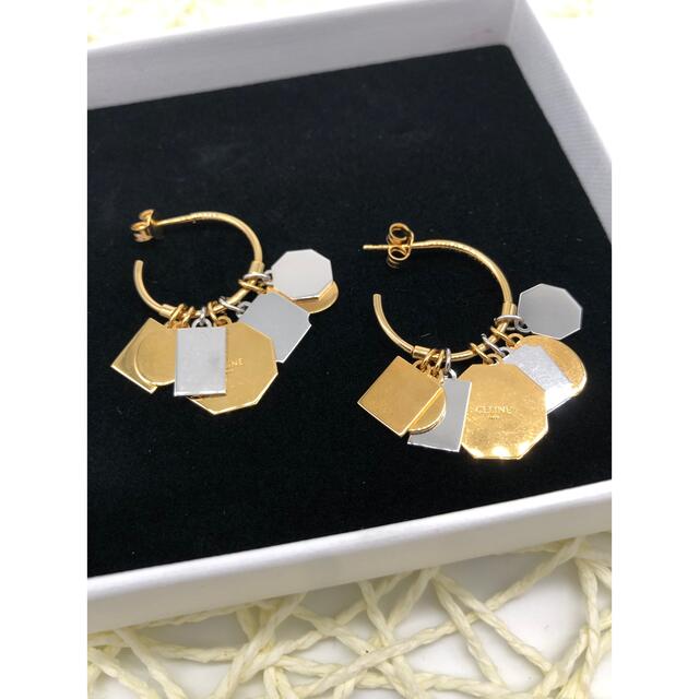 CELINE♦︎コンポジション ピアス 真鍮 ゴールド/シルバー CELINE♦︎コンポジション ピアス 真鍮 ゴールド/シルバー