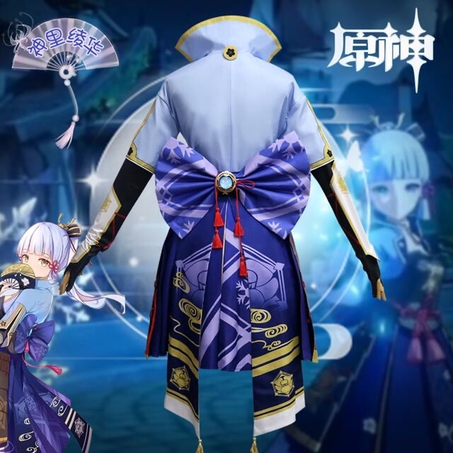 【即購入可】原神 GENSHIN 神里綾華コスプレ +ウィッグM/Lサイズ