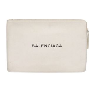 バレンシアガ(Balenciaga)のバレンシアガ エブリデイロゴクリップM ロゴレザークラッチバッグ メンズ(ビジネスバッグ)