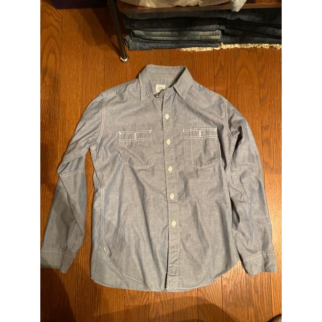 POST OVERALLS - ポストオーバーオールズ シャンブレーシャツの通販 by
