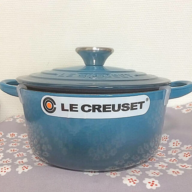 LE CREUSET - ♡ルクルーゼ ココットロンド 18cm ディープティール 青 ブルー 鍋の通販 by Nina ︎‧₊'s shop