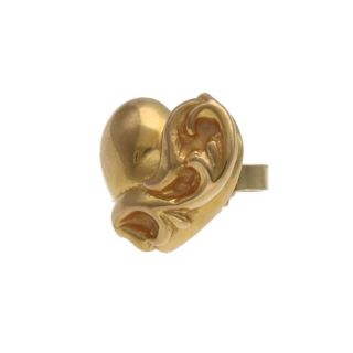 クロムハーツ(Chrome Hearts)のクロムハーツ 22K STUD HEART/ハートスタッド ゴールドピアス(ピアス(片耳用))