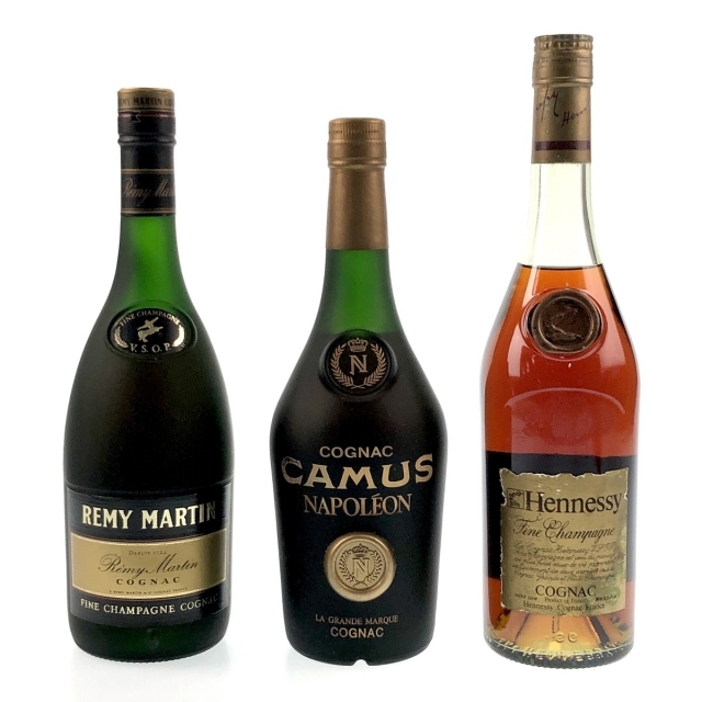 3本 REMY MARTIN CAMUS Hennessy コニャック