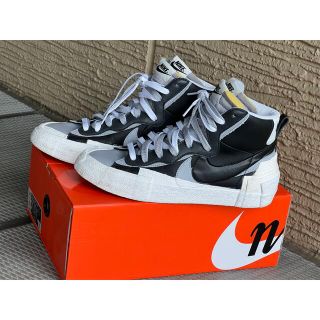 ナイキ(NIKE)のNike Blazer Mid sacai Black Grey(スニーカー)