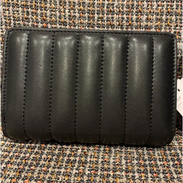 COACH - 少し訳あり コーチ 二つ折り財布 黒 もこもこ ラインの通販 by