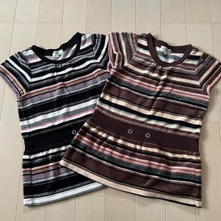 サンカンシオン(3can4on)のサンカンシオン　チュニック2枚セット　90cm(Tシャツ/カットソー)