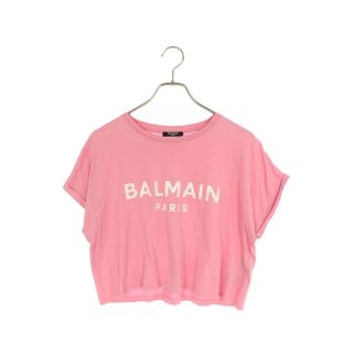 バルマン(BALMAIN)のバルマン ロゴプリントショート丈Tシャツ XS(Tシャツ(半袖/袖なし))