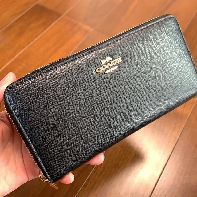 COACH(コーチ)のショップバック・箱付き　長財布　黒 メンズのファッション小物(長財布)の商品写真