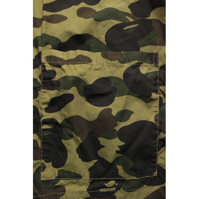 A BATHING APE(アベイシングエイプ)のアベイシングエイプ サルカモ総柄法被長袖シャツ XL メンズのトップス(シャツ)の商品写真