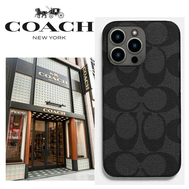 新品 コーチ Coach カバー IPHONE 13 PRO ケース シグネチャkentパパ←押してみて下さい