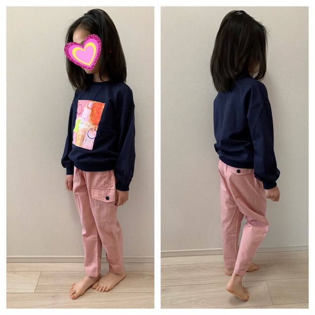 新品タグ付き　キッズプリントトレーナースウェット130cm キッズ/ベビー/マタニティのキッズ服女の子用(90cm~)(ジャケット/上着)の商品写真