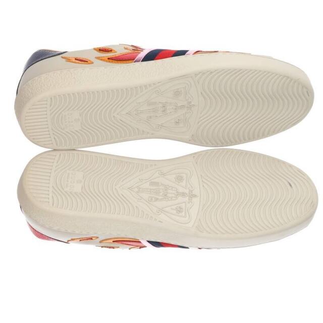 GUCCI - グッチ 440724 ACE ファイヤーモチーフレザースニーカー GUCCI - グッチ 440724 ACE ファイヤーモチーフレザースニーカー