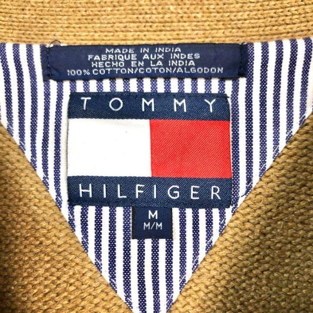 専用ゆるダボ トミーヒルフィガー 肉厚ニット セーター Vネック刺繍ロゴ