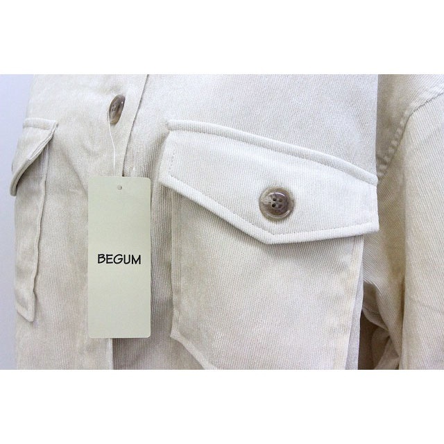 other(アザー)のBegum シャツジャケット CPOジャケット ビッグシルエット 薄手 長袖 M レディースのジャケット/アウター(その他)の商品写真
