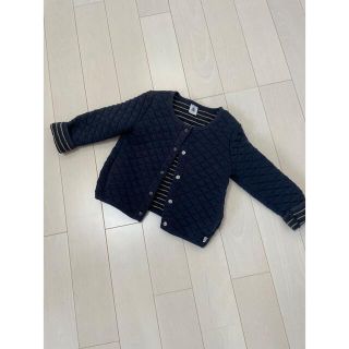 プチバトー(PETIT BATEAU)のプチバトー  キルティングカーディガン　長袖　春服　(カーディガン)