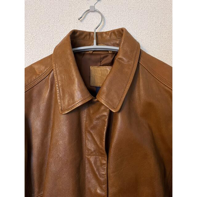 vintage leather long coat 1