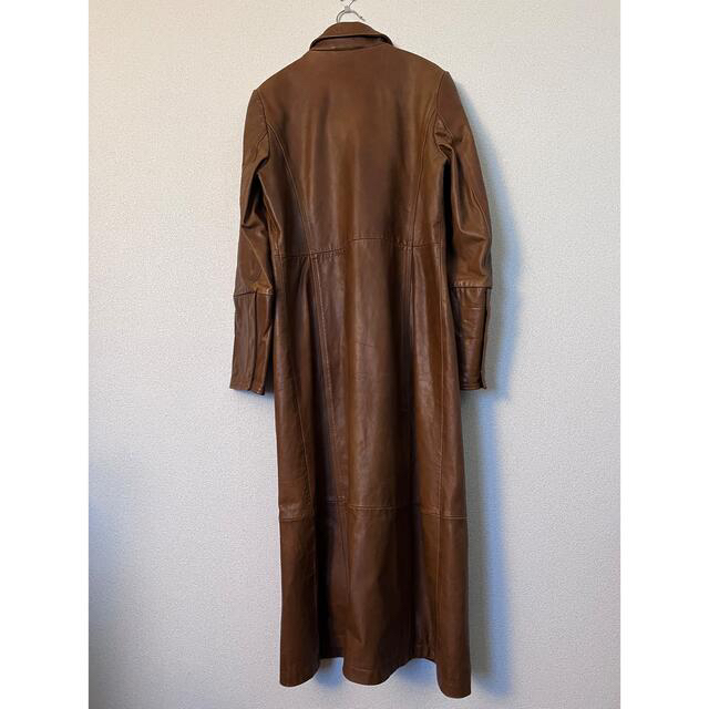 vintage leather long coat 2