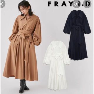 フレイアイディー(FRAY I.D)のFRAYI.D♡パフスリーブギャザーワンピ(ロングワンピース/マキシワンピース)