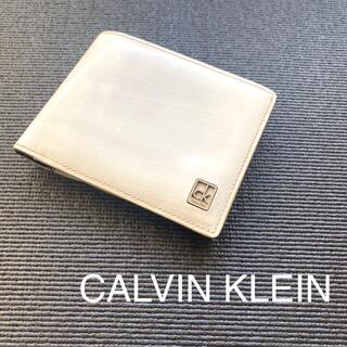 カルバンクライン(Calvin Klein)の【CALVIN KLEIN】カルバンクライン 二つ折り財布 ホワイト(折り財布)