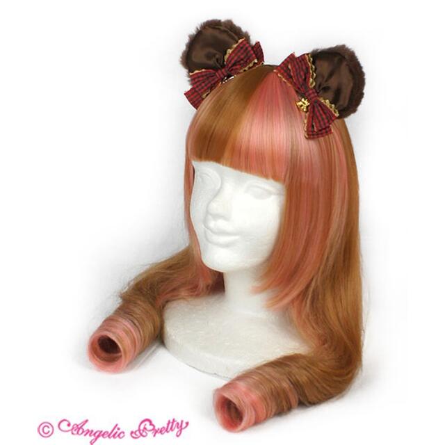 Angelic Pretty(アンジェリックプリティー)のAngelic Pretty Holiday Bearクリップ アカ レディースのヘアアクセサリー(バレッタ/ヘアクリップ)の商品写真