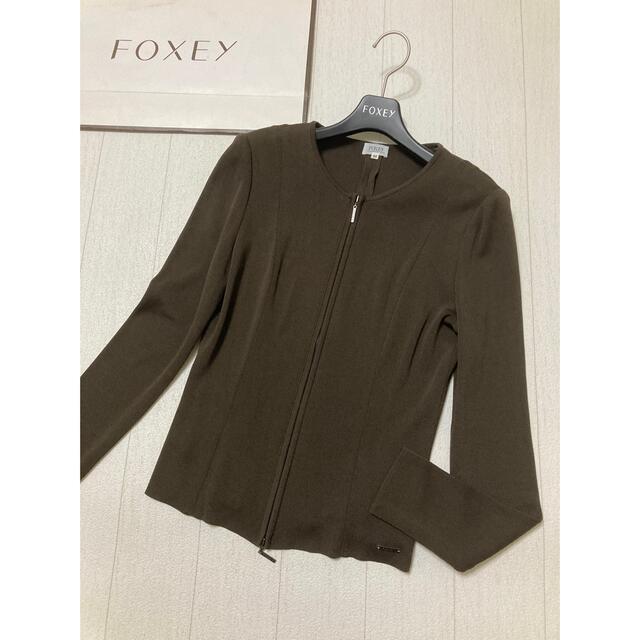 美品 foxey カーディガン ジップアップ フォクシー culto.pro