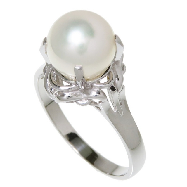 今年人気のブランド品や リング・指輪 一粒ジュエリー Pt900 アコヤ真珠 9.0mm リング(指輪)