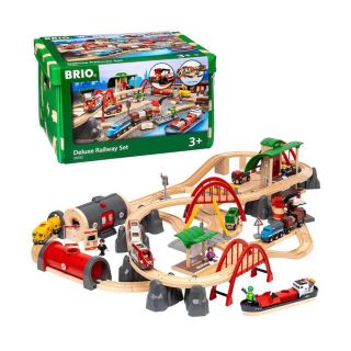 ブリオ(BRIO)のBRIO ( ブリオ ) WORLD レール&ロードデラックスセット(電車のおもちゃ/車)