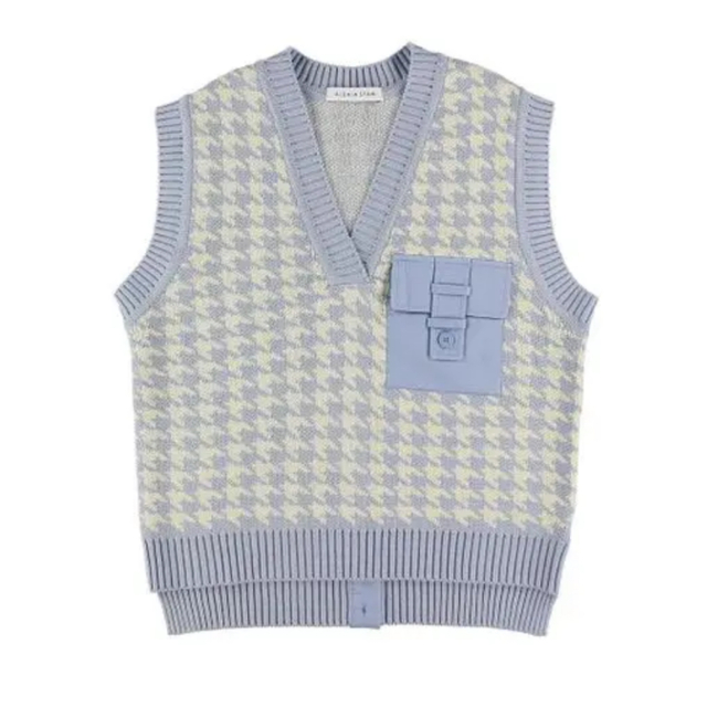 ALEXIA STAM Back Button Knit Vest