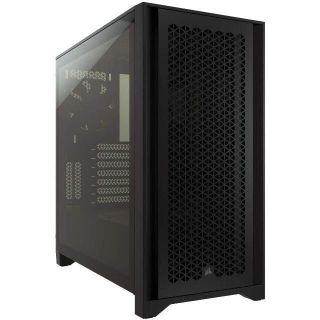 CORSAIR 4000D 強化ガラス製ミドルタワー ATX ケース ブラック(PCパーツ)