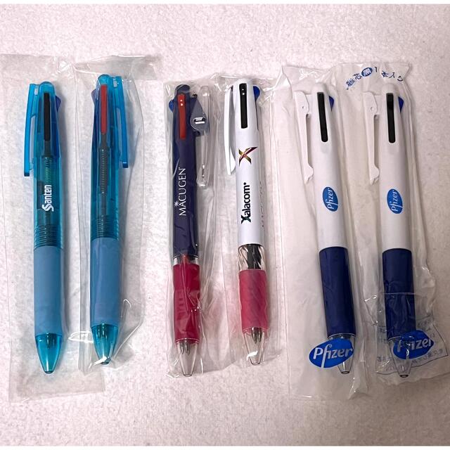 製薬会社 ノベルティ 3色ボールペン 6本セットの通販 by クキ｜ラクマ