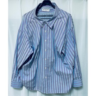 バレンシアガ(Balenciaga)のBALENCIAGAストライプシャツ36サイズ(シャツ/ブラウス(長袖/七分))