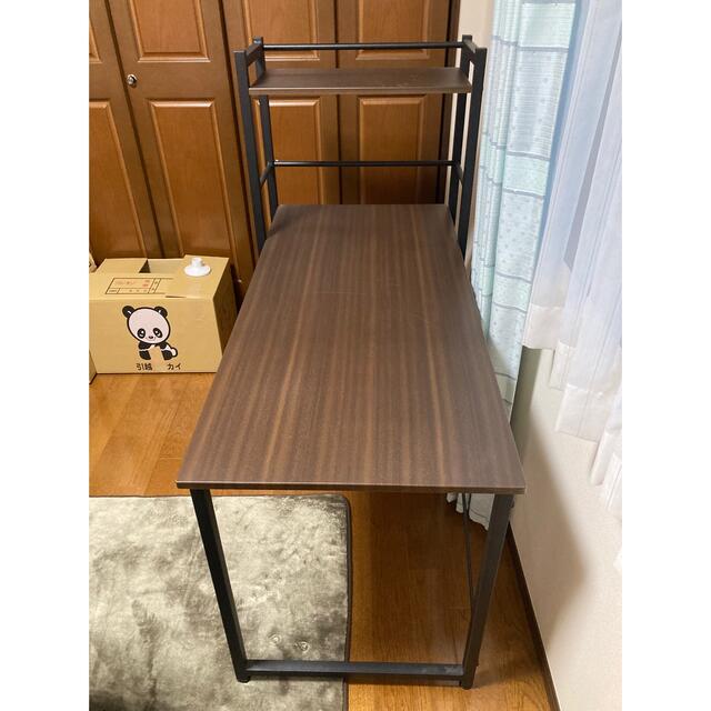 ニトリ - 【一人暮らし向け】ニトリ シェルフ付きデスク ダーク ニトリ - 【一人暮らし向け】ニトリ シェルフ付きデスク ダーク