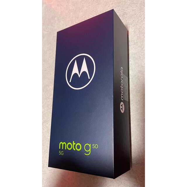 新品未開封MOTOROLA moto g50 5G メテオグレイ