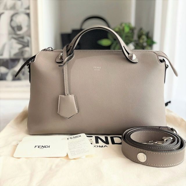 FENDI フェンディ バイザウェイ グレージュ ミディアム | kensysgas.com