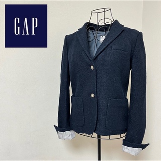 ギャップ(GAP)の【Gap】テーラードジャケット ネイビー・新品未使用タグ付き(テーラードジャケット)