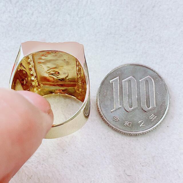 ★0.35ct★✨ダイヤモンドK10モチーフスターリング指輪20号 5