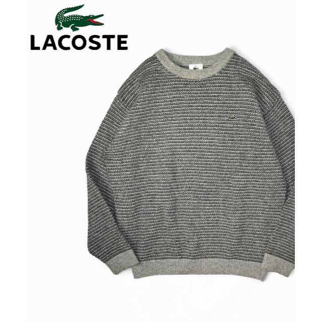 LACOSTE(ラコステ)のLACOSTE ラコステ ラムウール ニット セーター メンズのトップス(ニット/セーター)の商品写真