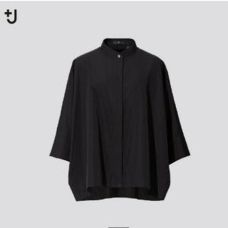 ジルサンダー(Jil Sander)のユニクロ ジルサンダー スーピマコットン ドルマンスリーブシャツ L ブラック(シャツ/ブラウス(長袖/七分))