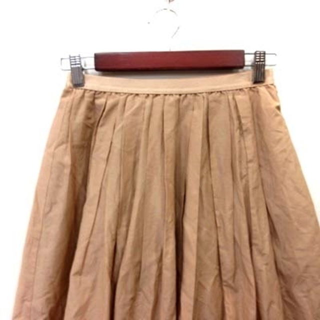 BEAUTY&YOUTH UNITED ARROWS(ビューティアンドユースユナイテッドアローズ)のビューティー&ユース フレアスカート ギャザー ミモレ ロング ベージュ レディースのスカート(ロングスカート)の商品写真