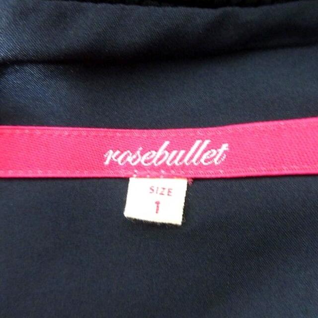 rosebullet(ローズブリット)のローズブリット  ワンピース Aライン ミニ 半袖 1 紺 ネイビー /RT レディースのワンピース(ミニワンピース)の商品写真